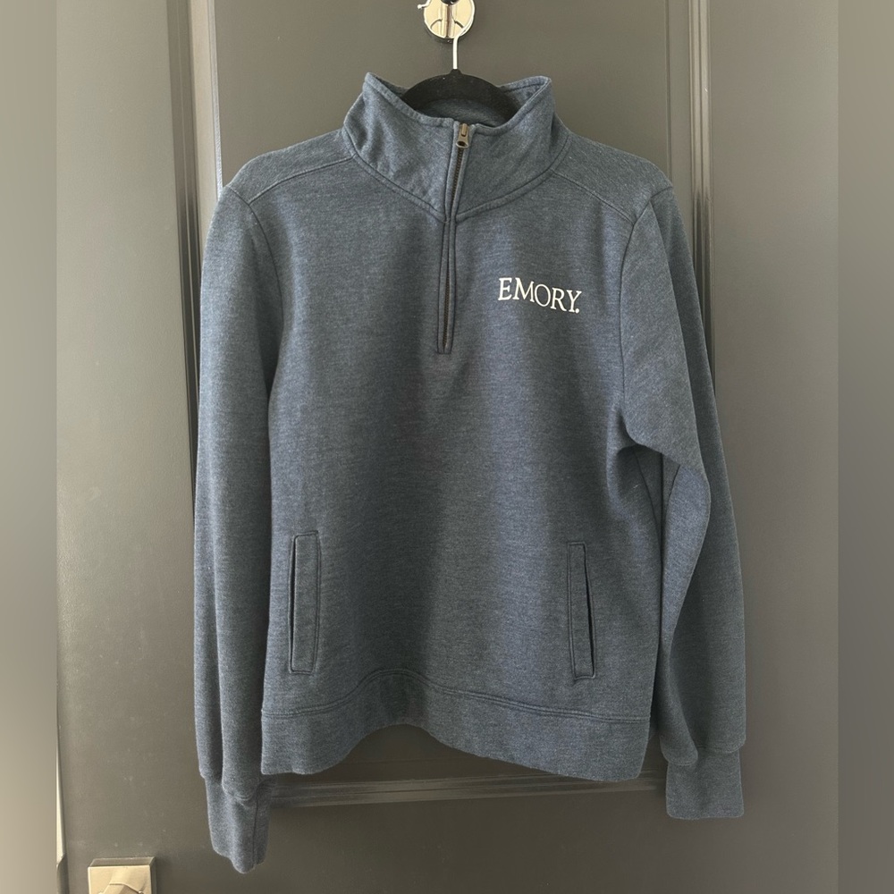 Emory University Slate Blue Quarter Zip